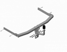 92703-A Фаркоп Motodor Volkswagen Jetta VI 2011- 2019 (оцинк. Шар)