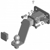 93123-E Фаркоп Motodor Haval H5 с 2023 г (Чёрн. вставка и оцинк. шар)