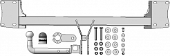 90205-A Фаркоп Motodor ОЦИНКОВАННЫЙ BMW X5 E-70; F15; X6 F16 (оцинк. Шар)