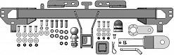 99006-E Фаркоп Motodor Chery Tiggo 8, 8 Pro; 8 ProMax (Оцинк. шар)