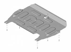 Улучшение продукта! Защита 73105 также устанавливается на Haval M6 с 2023 г